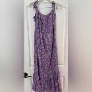 Emerson Fry Purple Floral Maxi Skirt